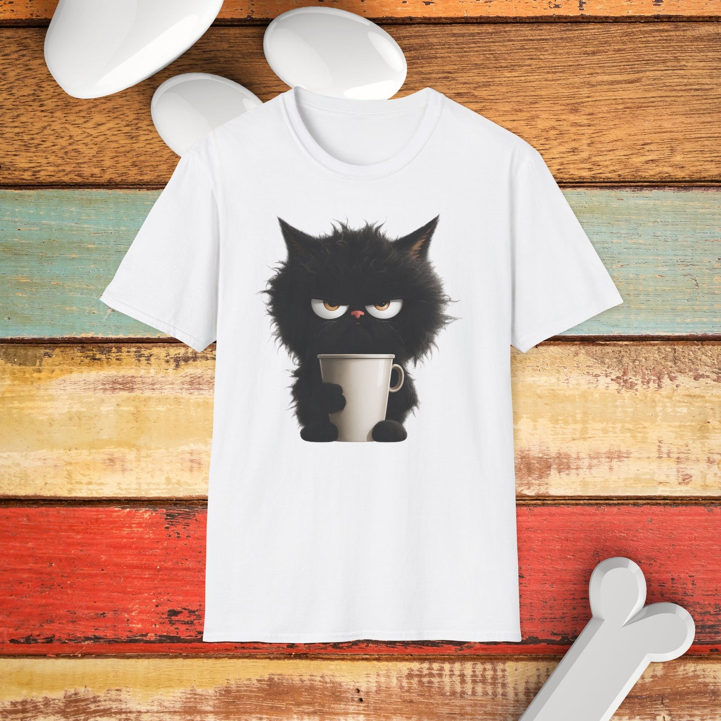 Funny Cat Graphic T-Shirt