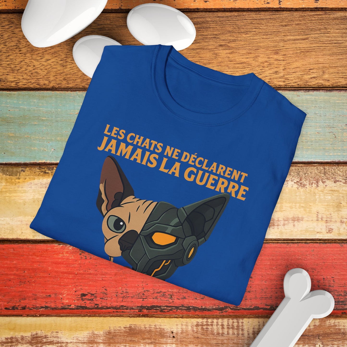 Whimsical Cat Graphic T-Shirt