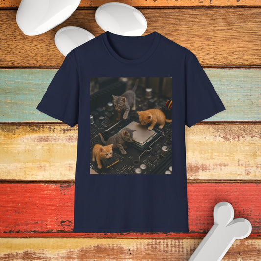 Adorable Cat Tech T-Shirt