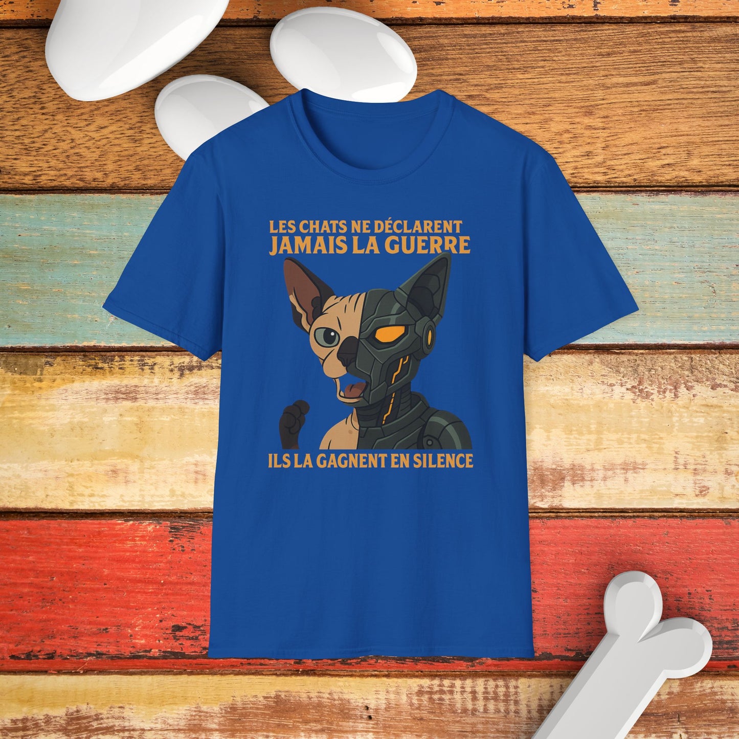 Whimsical Cat Graphic T-Shirt
