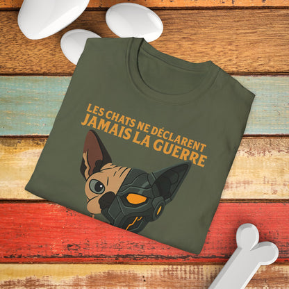 Whimsical Cat Graphic T-Shirt