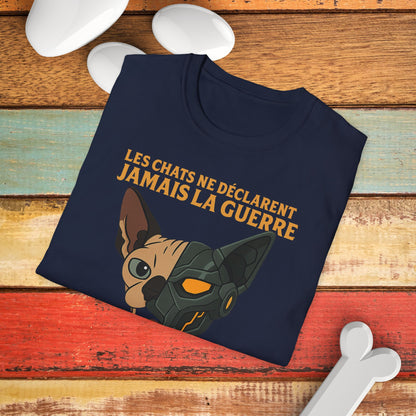 Whimsical Cat Graphic T-Shirt